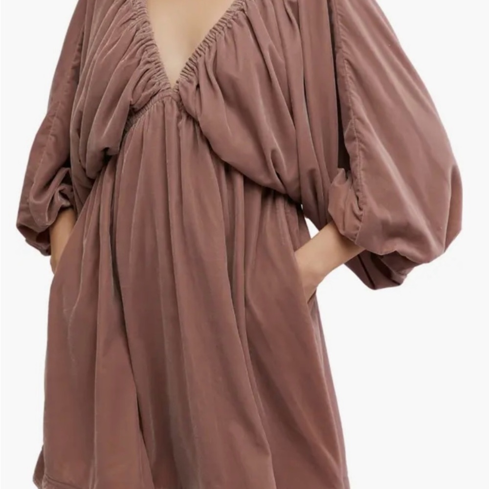 Free People Portia Velvet Babydoll Minidress - Picture 5 of 5